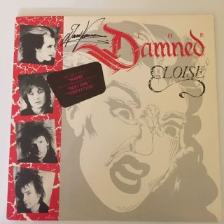 The Damned - Eloise Usa 12 " Autographed By Dave Vanian With
