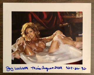 Jennifer Walcott Playmate For August 2001 Auto 8x10 Glossy Photo