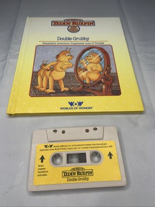 1985 Teddy Ruxpin “double Grubby” Book And Cassette Tape