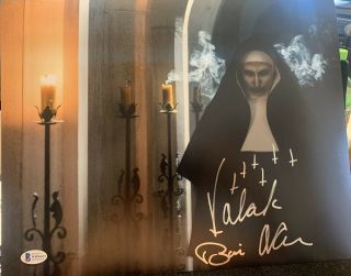 Bonnie Aarons The Nun Auto Signed 11x14 Photo Valak The Conjuring Beckett Coa5