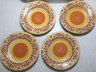 Set Of 4 American Simplicity Villa By Home Salad Plate 9 "