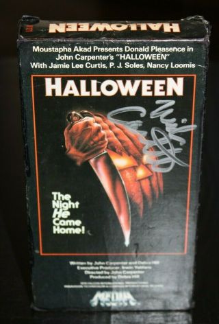 Halloween Signed Vhs Tape Autographed By Nick Castle - Jsa Certified