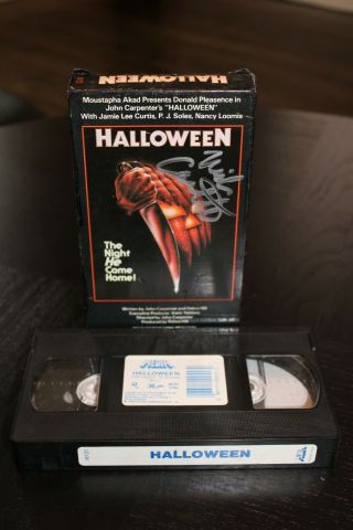 Halloween Signed VHS Tape Autographed by Nick Castle - JSA Certified 3