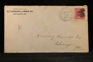 Rpo: Cairo & Gatesville N.  D.  1895 Lumber Cover,  Illinois & Texas Railroad