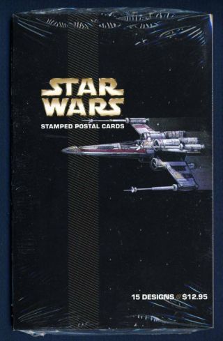 Us 2007 Star Wars Stamped Postal Cards (ux489 - 503).  15 Cards,