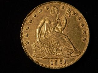 1861 Seated Liberty Csa Confederate States Half Dollar Dol Restrike Coin Token