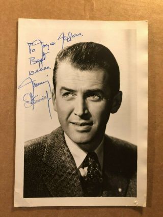 James Stewart Rare Early Vintage Autographed Photo 1950s Mr.  Smith Goes To Dc
