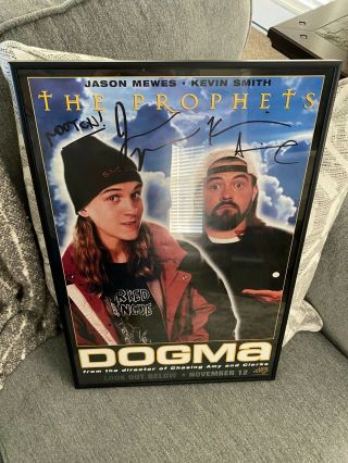 Kevin Smith Jason Mewes Autographed Jay And Silent Bob Dogma 20x14 Framed