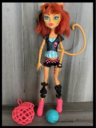 Monster High Doll Toralei Ghoul Sports School Spirit Ball Diary
