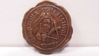 1955 Vintage Tampa Florida Gasparilla Pirate Festival Coin Token Medal
