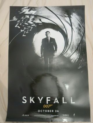 Skyfall 2012 British Advance Film Poster Daniel Craig James Bond 007