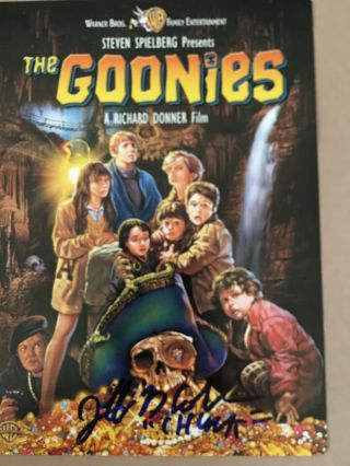 Signed Jeff Cohen Chunk Goonies Dvd Cover See Photo Not Psa Beckett Signed