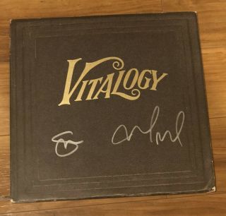 Stone Gossard Mike Mccready Pearl Jam Vitalogy Autographed Signed Album Vinyl