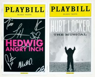 Hedwig & The Angry Inch Lena Hall,  John Cameron Mitchell,  Cast Signed Playbill