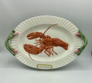 Fitz & Floyd Lobster Fish Market 13 1/2 " X 9 " Serving Platter 1992