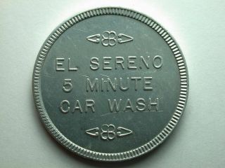 El Serreno,  Ca Car Wash Token