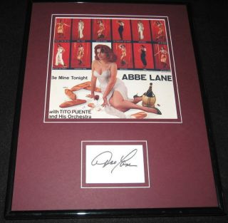 Abbe Lane Signed Framed 11x14 Be Mine Tonight Photo Display Jsa