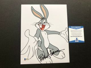 Bob Abrams Rare Signed Autographed Bugs Bunny 8x10 Photo Beckett Bas