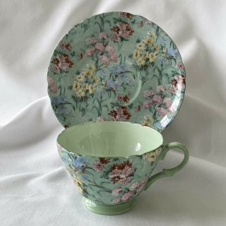 Vintage Shelley Melody Chintz Henley Tea Cup & Saucer