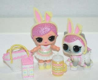 Lol Surprise Doll Spring Bling Exclusive Hops Kit - Tea Bunny Pet Big Sister Euc