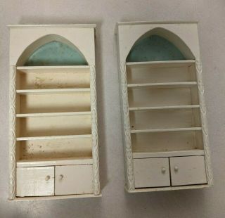 Dollhouse Miniature 1:12 Scale Library Book Case Pair