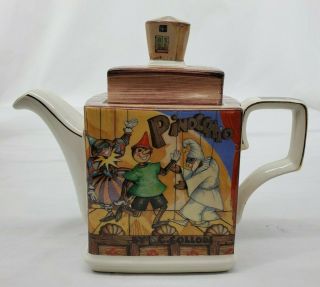 Vintage James Sadler Teapot Classic Stories " Pinocchio " Made In England