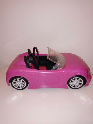 2013 Mattel Barbie Doll Pink Convertible Car