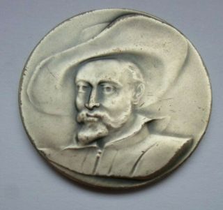 1977 Belgian Solid Silver Medal For 400th Anniversary Of Painter Rubens Birth
