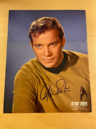 William Shatner - Captain Kirk Signed Photo Star Trek 8x10 Very Fine