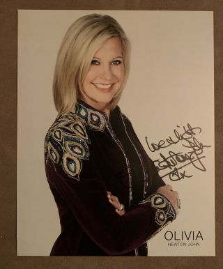 Olivia Newton John Signed 8x10 Photo Autograph Legendary Singer