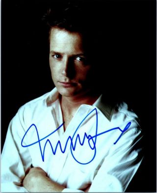 Michael J Fox 8x10 Signed Photo Autographed Picture,