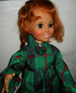 Vtg Crissy Doll Ideal 1972 Look Around Crissy Hair Grows Long W/orig Dress