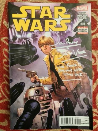 Signed Star Wars Comic Dave Prowse Darth Vader Full Comic Luke Skywalker