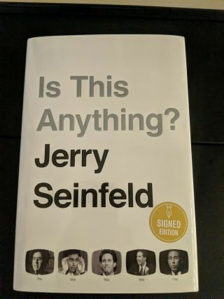 Jerry Seinfeld Signed Is This Anything? Book - Comedy & Tv Legend - Seinfeld