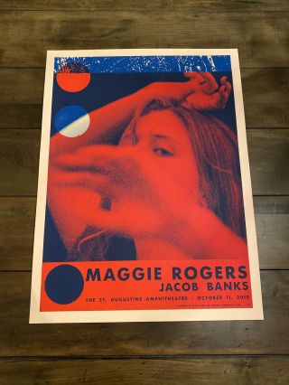 Maggie Rogers St Augustine Concert Poster Limited Edition 30 Of 80 Rare Last One