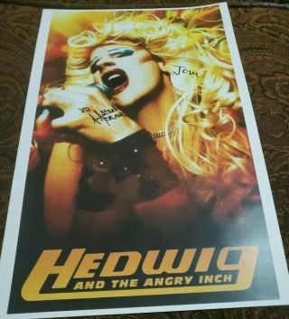 John Cameron Mitchell Stephen Trask Signed Hedwig And The Angry Inch Poster