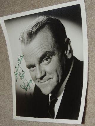 Vintage Hollywood James Cagney Signed Autograph Photo