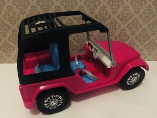 Mattel Barbie Pink Safari Jeep Vehicle Car