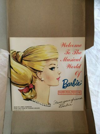 Welcome To The Musical World Of Barbie Various Artists 7 " 33 1/3 Rpm Mattel 1965