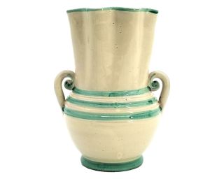 Vintage Italian Nico Vase Pottery Ceramic Urn Handles Handmade
