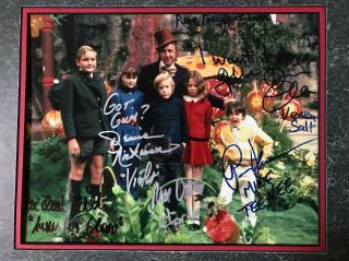 Willy Wonka And The Chocolate Factory Signed By All The Kids 8x10 Matted W/coa