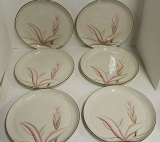 Winfield China Dragon Flower Pottery Mcm Dinnerware; 6 - 10 1/4 " Dinner Plates