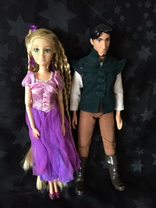 Disney Dolls - Disney Store Rapunzel And Flynn Rider