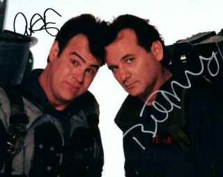 Ghostbusters Bill Murray Dan Aykroyd Autographed 8x10 Photo Signed Picture,