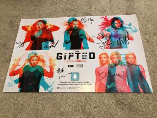 Marvel’s The Gifted Cast Signed 2018 Comic - Con Sdcc Poster Stephen Moyer,  7