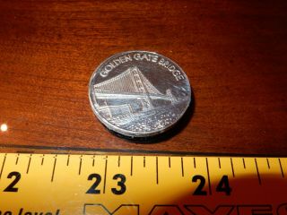 1/2 Oz Golden Gate Bridge 999 Silver Coin (start At Scrap Silver Melt Value)
