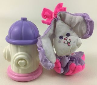 Fisher Price Smooshees Tops The Pup Doll Fire Hydrant Hideaway Vintage 1987 Toy