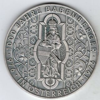 1976 Austrian Medal For The 1000 Year Anniversary Of House Of Babenberg