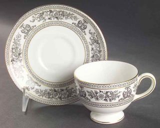 Wedgwood Columbia Black Cup & Saucer 782533