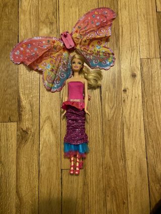 Mattel Barbie A Fairy Secret 2 - In - 1 Adjustable Skirt Butterfly Wings 2010